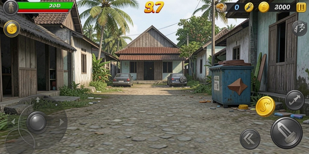 Tantangan yang seru di setiap level permainan.