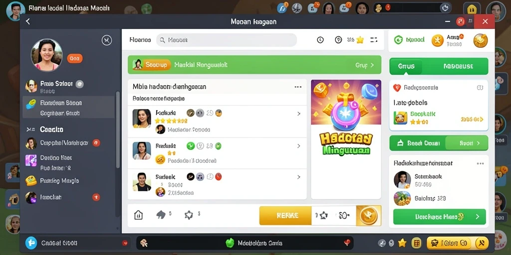 Misi harian yang menantang dan menarik.